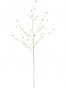 Faux Pearl & Diamante Starburst Spray Stem With Gilded Branchlets | 56cm