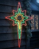 1.1m Dynamic Star Of Bethlehem Outdoor Multi Colour LED Light Display