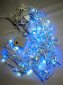 180 Blue & Cool White Superbright LED Icicle Light - 5.4m