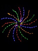 Multi Colour LED Spiral Messier Pinwheel String Light Silhouette - 49cm