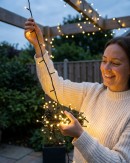 500 Warm White LED Solar String Fairy Lights 8 Function | 50m