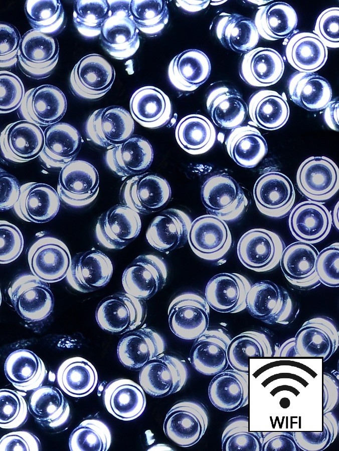 1000 Cool White LED WiFi Smart App String Fairy Lights 8 Function | 50m