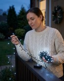 300 Cool White LED String Fairy Lights 8 Function | 15m