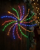 49cm Multi Colour LED Spiral Galaxy Pinwheel Light Display