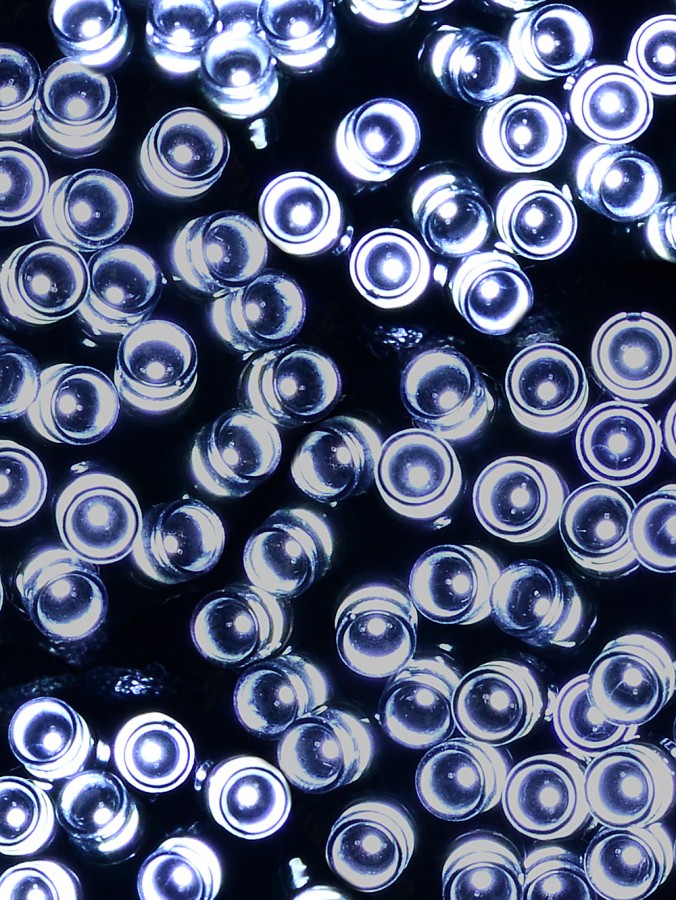 500 Cool White LED String Fairy Lights 8 Function | 25m