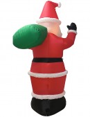 Giant Santa Holding Christmas Sack Illuminated Christmas Inflatable Display - 3m