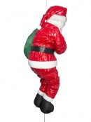 Padded Santa Climbing Rope With Sack Outdoor Hanging Decoration - 1.2m