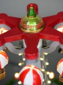 Carnival Themed Parachute Ride Scene With Led Lights - 25cm 