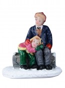 Enjoying The Winter Park Days Of Yore Scene Christmas Figurines - 10 Piece Set