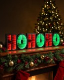 60cm Outdoor HO HO HO Infinity Mirror Red & Green LED Light Display