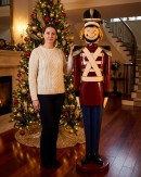 1.7m Nutcracker Tin Soldier Life Size Resin Christmas Ornament