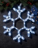 40cm Snowflake Star Cool White LED Outdoor Christmas Rope Light Display