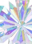 32cm Clear Iridescent Simple Star Christmas Snowflake Tree Top Decoration