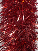 Red Metallic 8ply Classic Christmas Tinsel Garland - 10cm x 5m