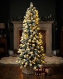 1.8m Ponoka Flocked Dual Colour LED Christmas Tree | 550 Tips & 250 Lights