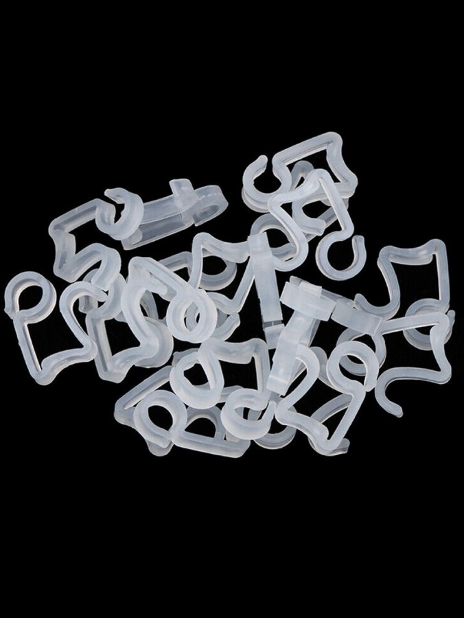 50 Reusable Outdoor Gutter Hooks Christmas Lights Accessory
