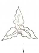 Holly Leaf & Berry LED Rope Light Silhouette - 62cm