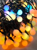 100 Multi Colour LED Bulb Auto Changing Spheres - 10m