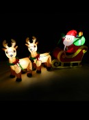 2.4m Santa, Sleigh & Reindeer Illuminated Christmas Inflatable