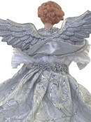 White & Silver Decorative Angel With Wings - 20cm