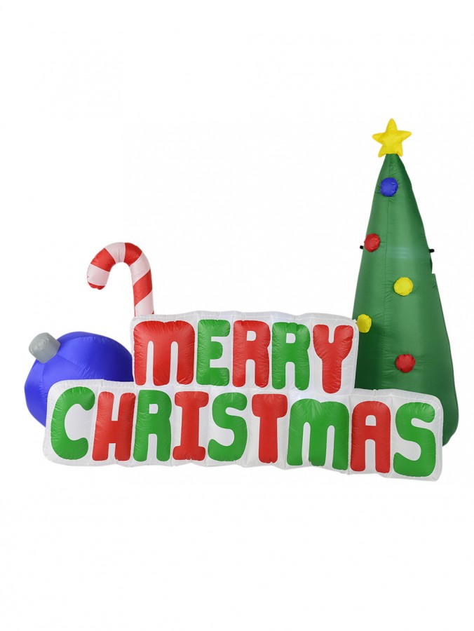 large merry christmas motif with tree candy cane bauble large merry christmas motif with tree candy cane bauble