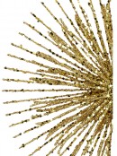 Gold Glitter Starburst Christmas Tree Topper Decoration - 38cm