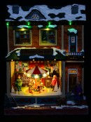 Musical Toy Store Village Building Scene With LED Chasing Lights | 28cm