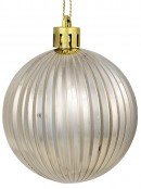 32x 60mm & 15cm Platinum Matte, Shiny, Pearl & Glitter Christmas Baubles