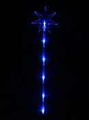 Multi Colour LED North Star Solar Powered Christmas Path Lights - 4 x 48cm