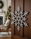 80cm Imperial Silver & Laser Snowflake Large Display Ornament
