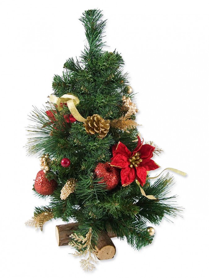 Decorated Pine Table Top Tree - 45cm