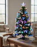 90cm Vivid Multi Colour Dynamic LED Fibre Optic Christmas Tree | 85 Tips