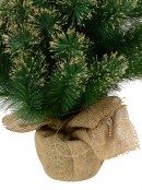 Gold Glittered Needle Tip Pine Tabletop Christmas Tree with 96 Tips - 90cm