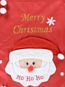 Large Felt Cute Santa Face Appliqued & Merry Christmas Gift Santa Sack - 90cm
