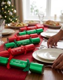 50x Red & Green Foil Merry Christmas Bon Bons (Crackers) | 29cm