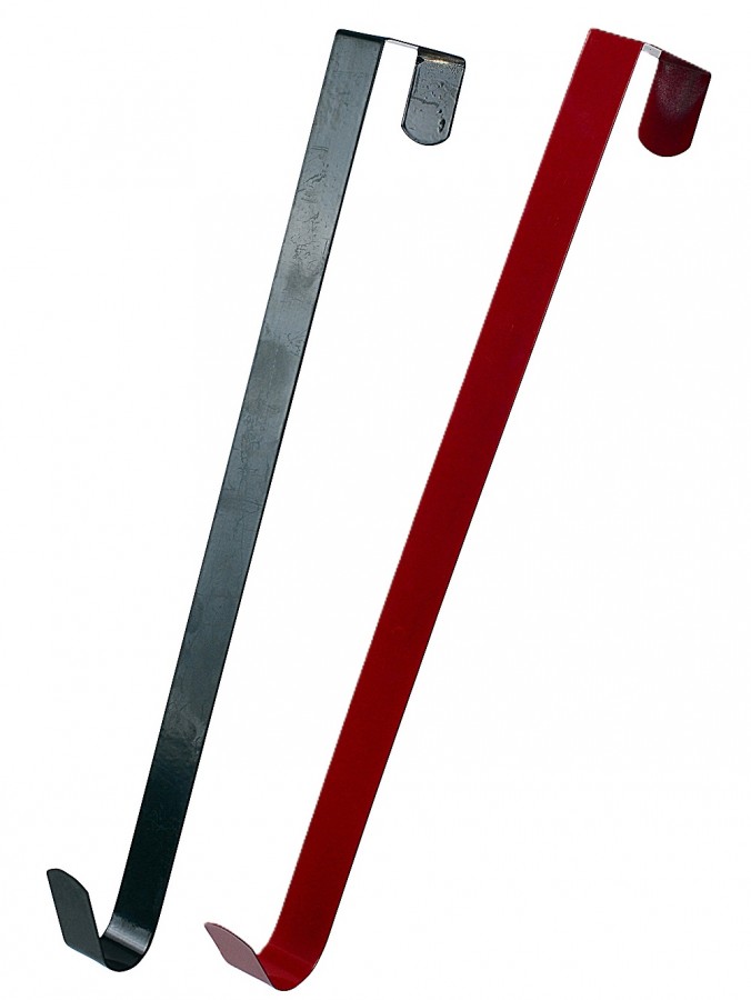 Assorted 36cm Red & Green Reusable Metal Christmas Wreath Hook