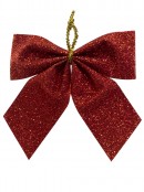 Small Red Bow Decorations - 6 x 80mm