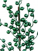 Matte Emerald Green Christmas Berry Spray Stem | 80cm