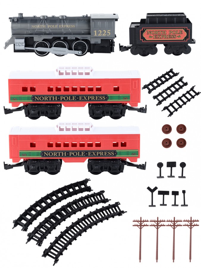 29 Piece North Pole Express Christmas Train Set With Headlight