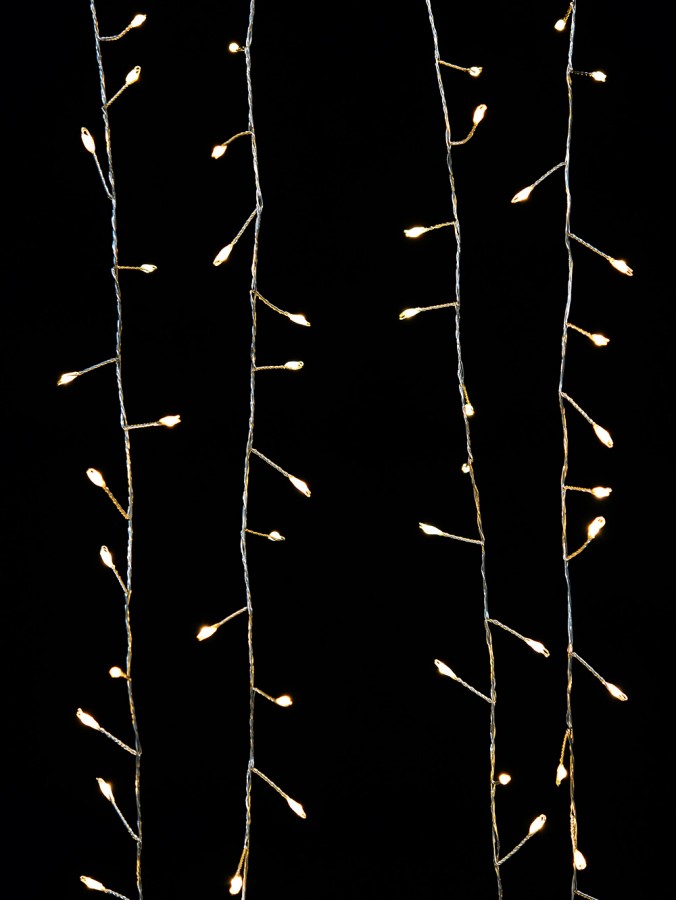 copper cluster string lights
