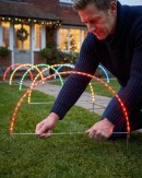4x LED Christmas Arch Path Lights - Multi Colour Garden Stakes | 83cm