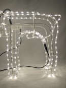 White LED Large 3D Standing Buck Rope Light Display - 95cm