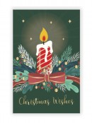 Traditional Design With Foil Highlights Christmas Greeting Cards - 10 x 175mm