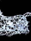 Sitting LED Reindeer With Reflective Sequins Light Display - 1m