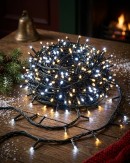 1000 Warm & Cool White LED String Fairy Lights 8 Function With Timer | 50m