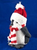 Standing Penguin Snow Sculpture Ornaments - 28cm