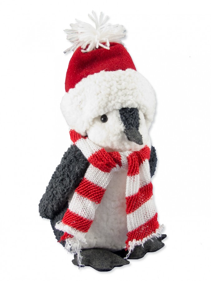 Standing Penguin Snow Sculpture Ornaments - 28cm