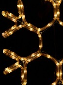 Warm White LED Branched Star Snowflake Rope Light Silhouette - 50cm