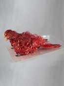Red Sequin Glitter Birds - 2 x 14cm