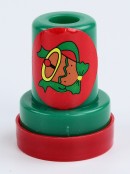 Mini Christmas Themed Self-Inking Red Stampers - 5 Pack